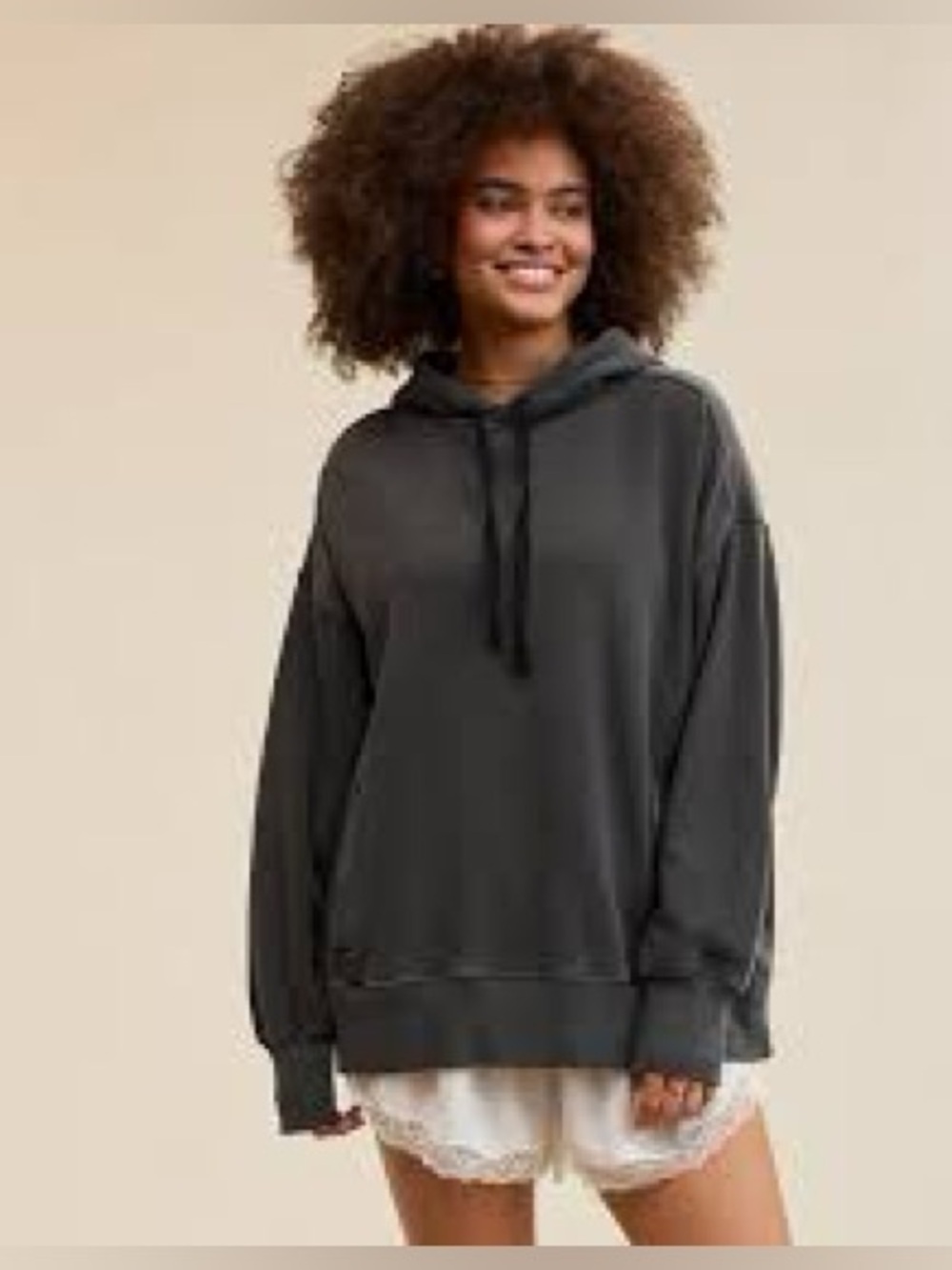 NWOt Aerie traveler hoodie Relaxed Charcoal Hoodie Sweatshirt